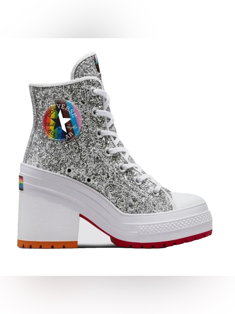 NIB Converse Pride Glitter Boots sz 10.5